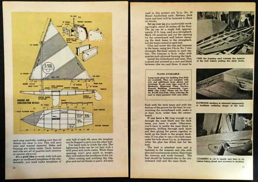 how to build a sunfish sailboat