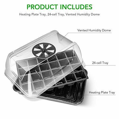 Heating Seed Starter Germination Kit Seedling Propagation Tray with Heater