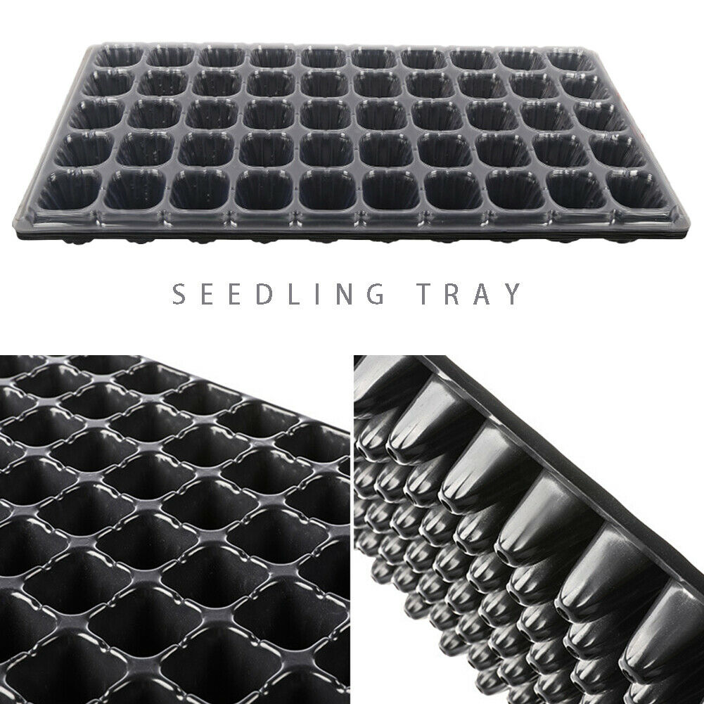 6pcs/Pack 50 Cells Seedling Starter Tray Seed Germination Plant Flower Pots