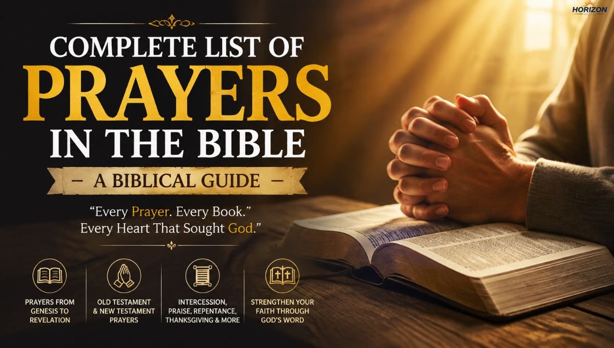 Complete List of Prayers in the Bible: A Biblical Guide