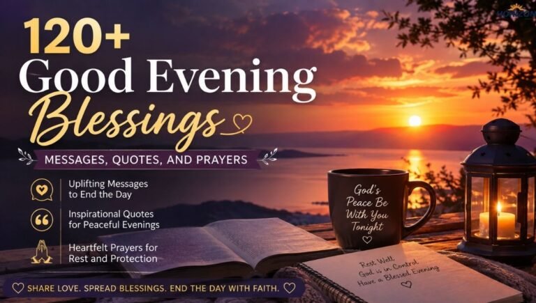 120+ Good Evening Blessings: Messages, Quotes, and Prayers