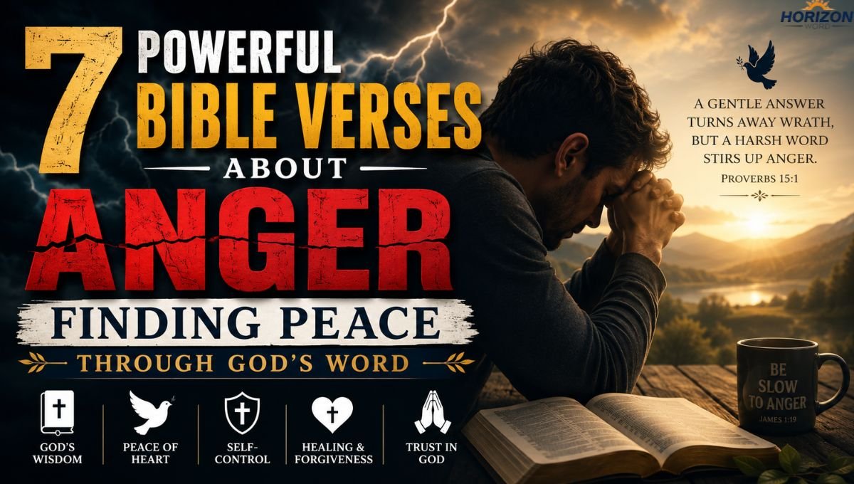 7 Powerful Bible Verses About Anger: Finding Peace Through God's Word