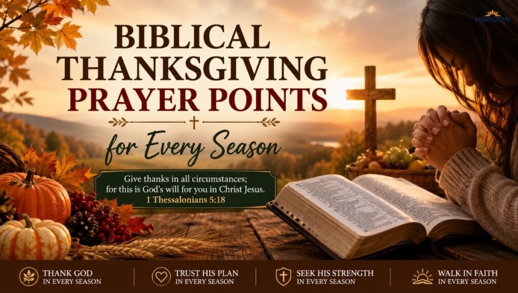 Biblical Thanksgiving Prayer Points for Every Season