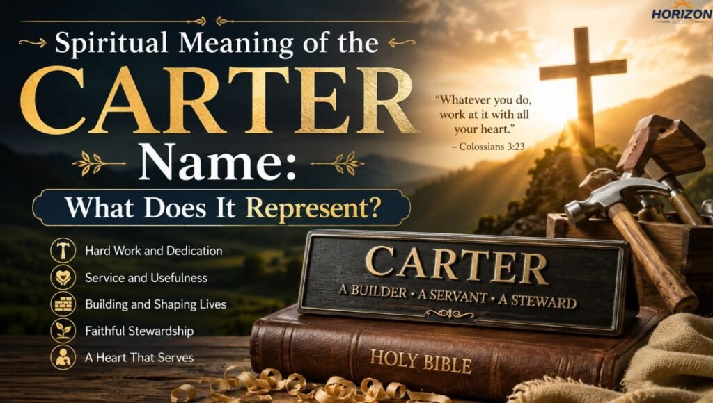 Carter Name Meaning, Origin, Spiritual Significance, and More