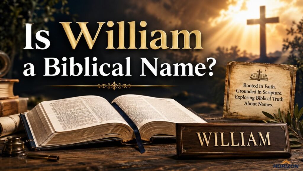 Is William a Biblical Name?