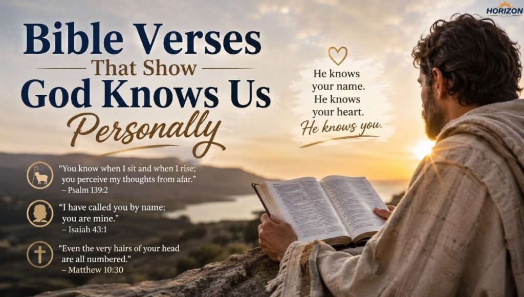 Bible Verses That Show God Knows Us Personally