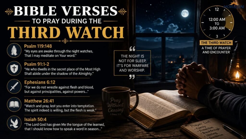 Bible Verses to Pray During the Third Watch