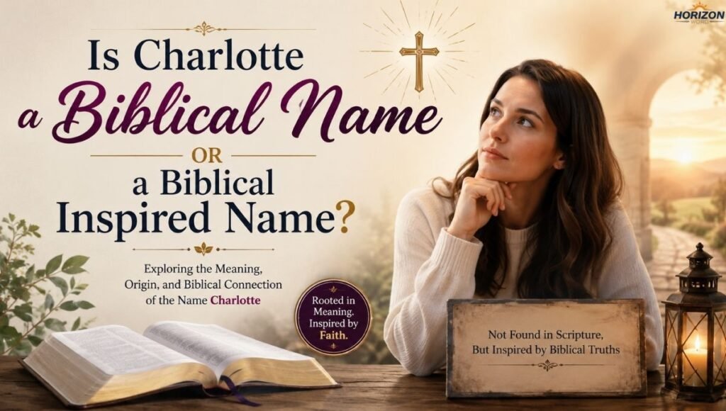 Is Charlotte a Biblical Name or a Biblical Inspired Name?