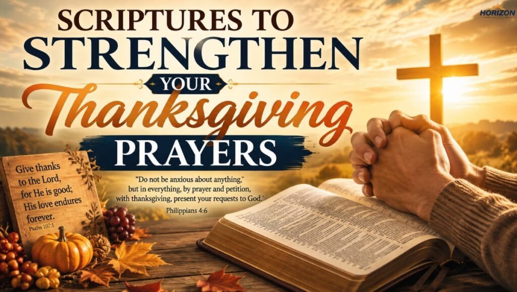 Scriptures to Strengthen Your Thanksgiving Prayers