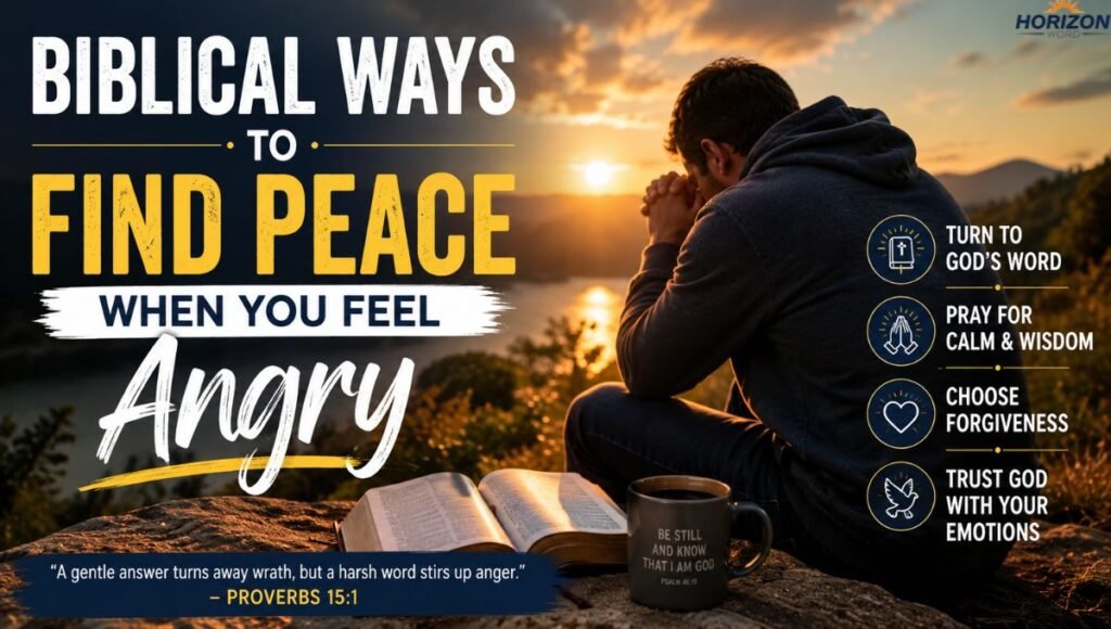 Biblical Ways to Find Peace When You Feel Angry