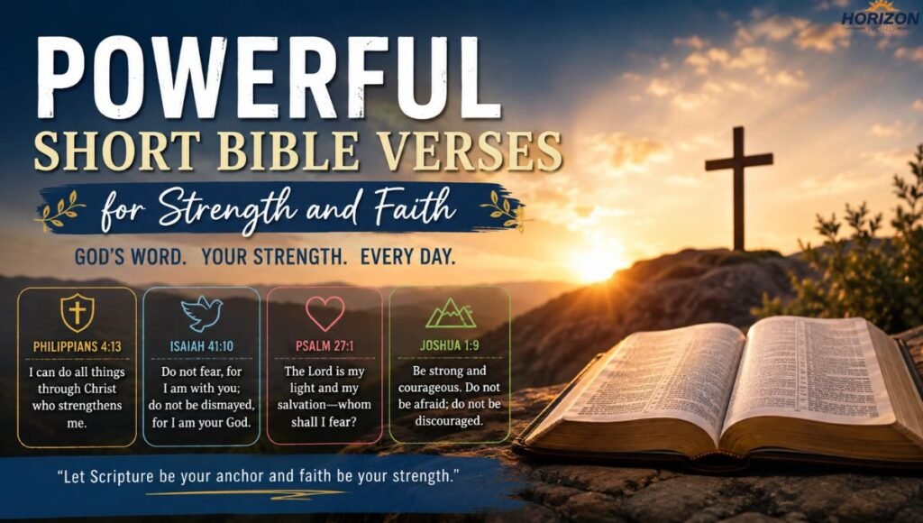 Powerful Short Bible Verses for Strength and Faith
