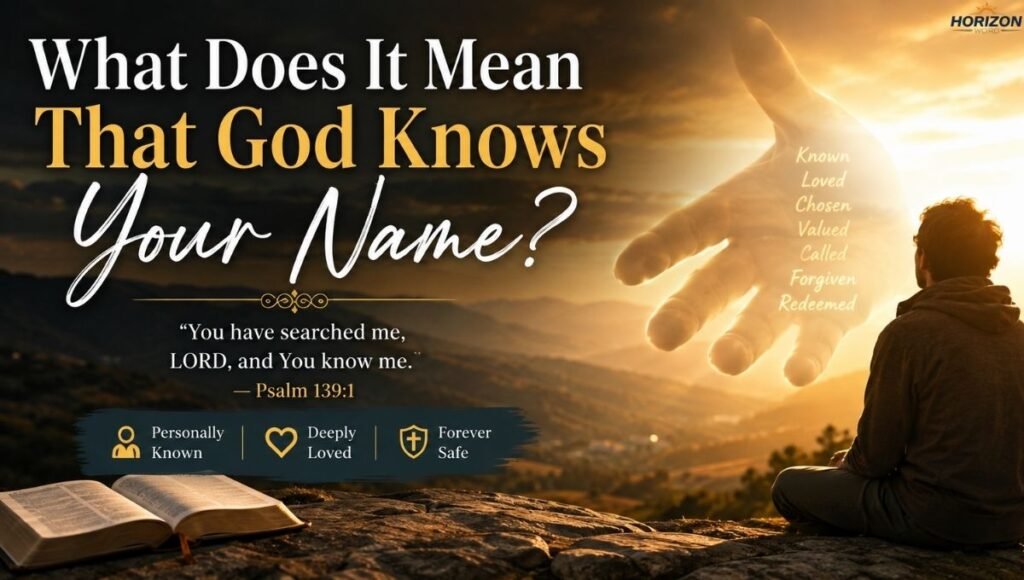 What Does It Mean That God Knows Your Name?