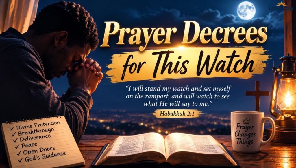 Prayer Decrees for This Watch