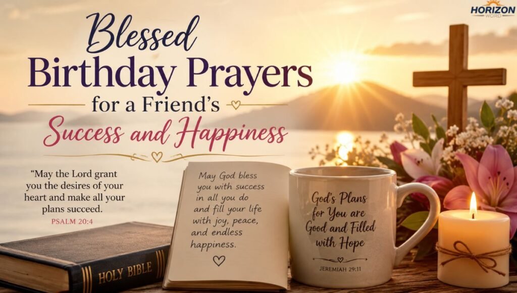 Blessed Birthday Prayers for a Friend's Success and Happiness