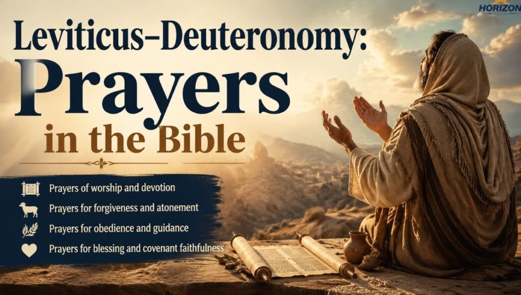 Leviticus–Deuteronomy: Prayers in the Bible