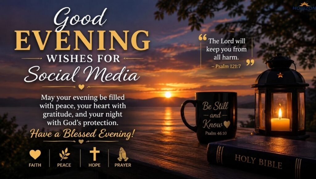 Good Evening Wishes for Social Media