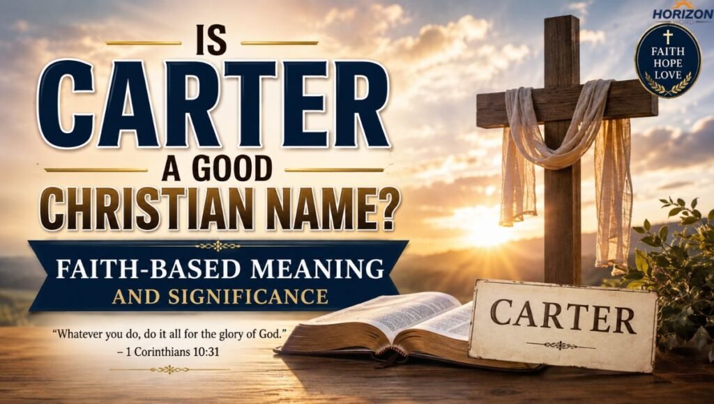 Is Carter a Good Christian Name? Faith-Based Meaning and Significance