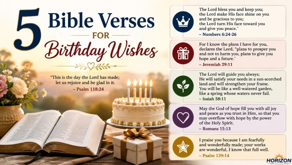 5 Bible Verses for Birthday Wishes