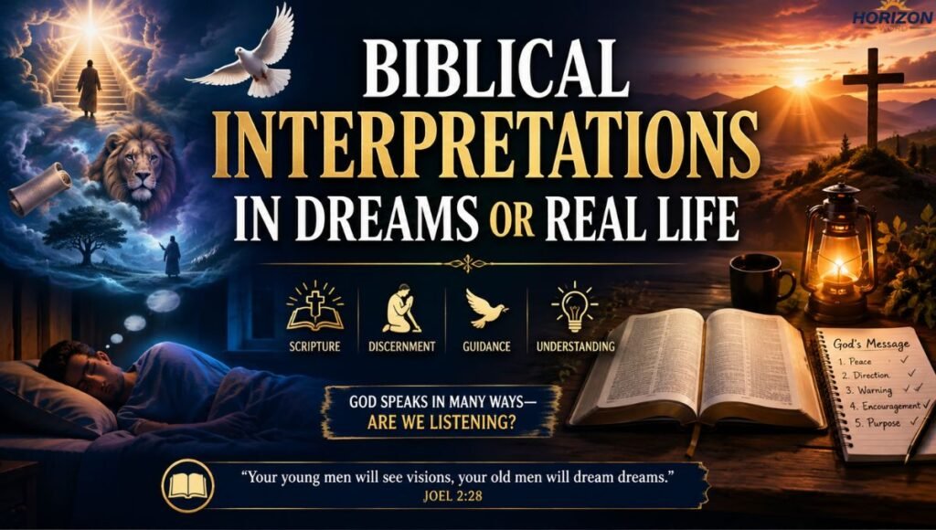 Biblical Interpretations in Dreams or Real Life