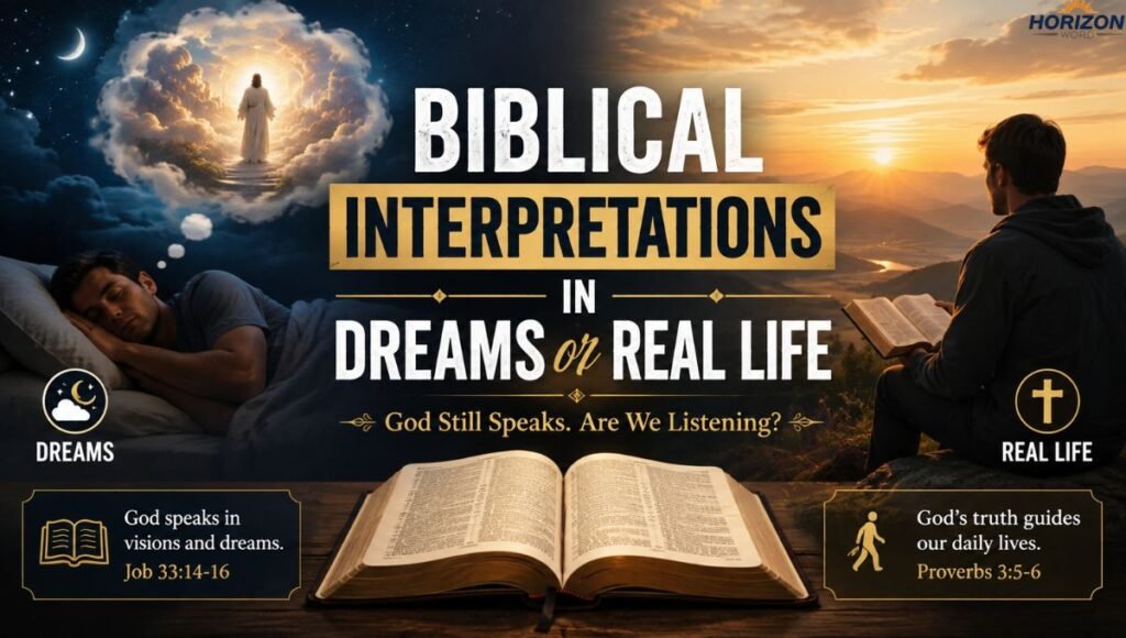 Biblical Interpretations in Dreams or Real Life