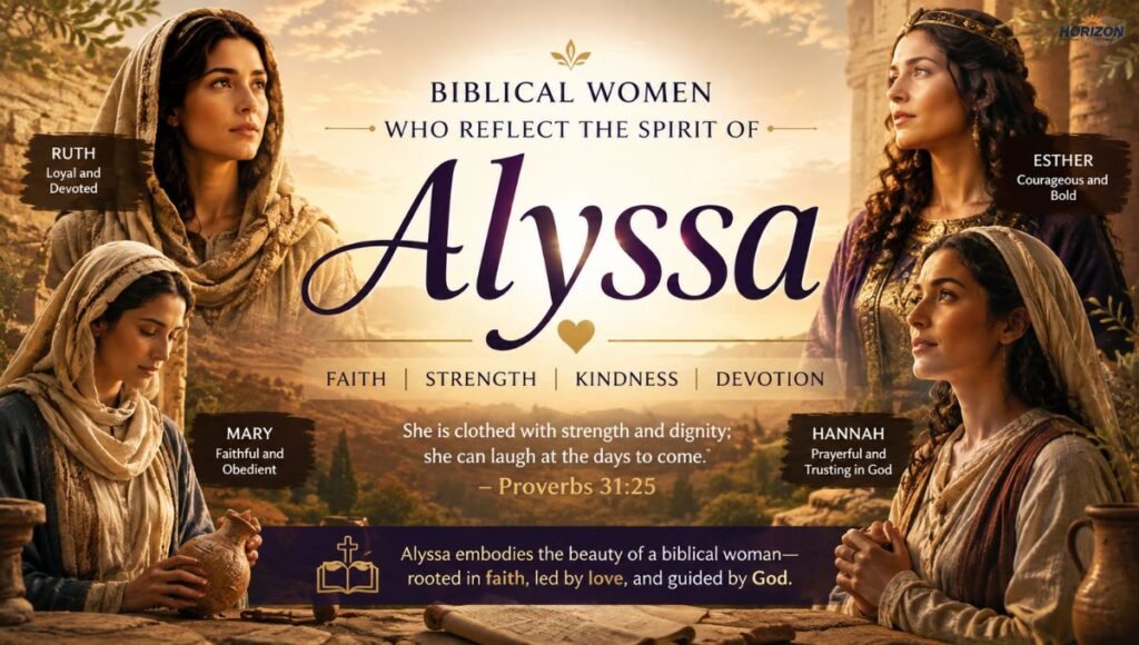 Biblical Women Who Reflect the Spirit of Alyssa