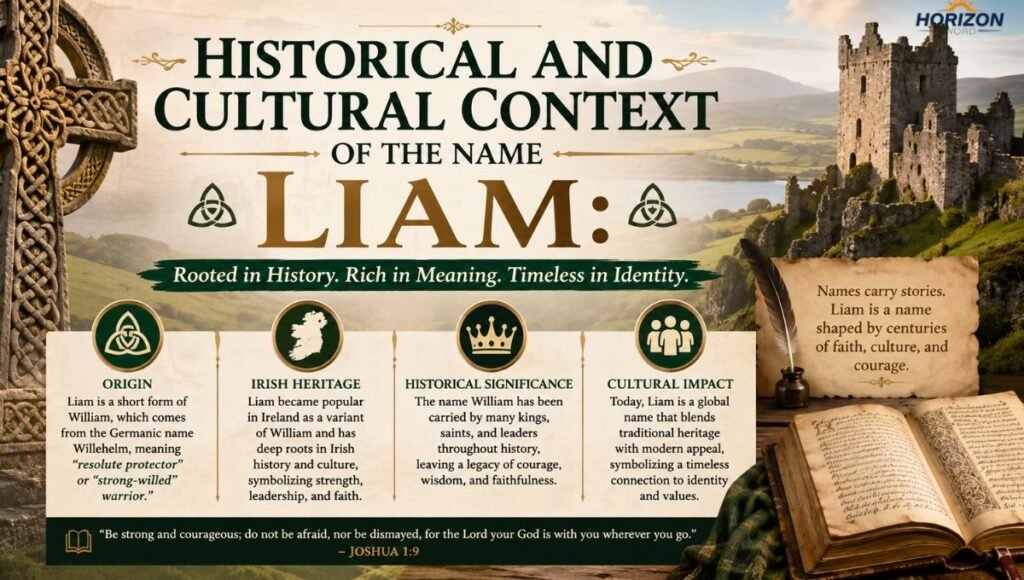 Historical and Cultural Context of the Name Liam