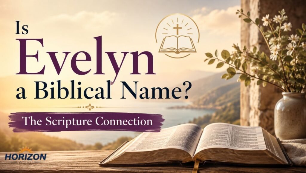 Is Evelyn a Biblical Name The Scripture Connection