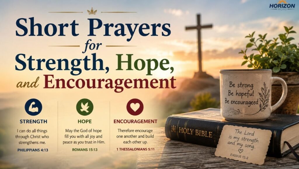 Short Prayers for Strength, Hope, and Encouragement
