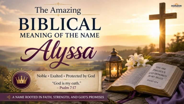 The Amazing Biblical Meaning of the Name Alyssa
