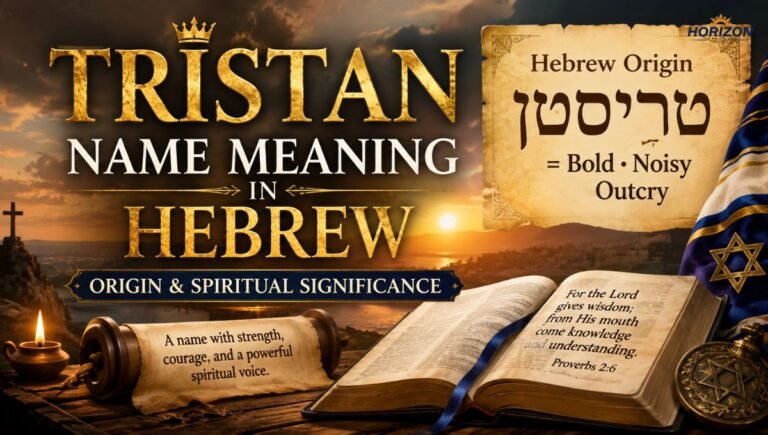 Tristan Name Meaning in Hebrew Origin & Spiritual Significance