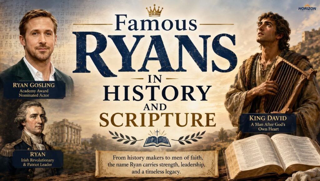 Famous Ryans in History and Scripture