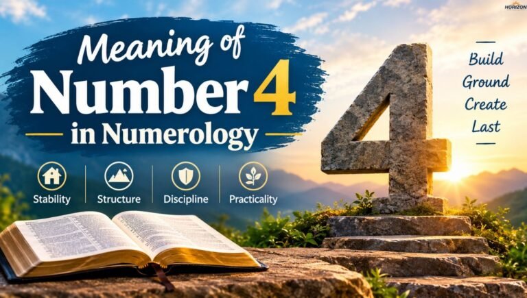 Meaning of Number 4 in Numerology