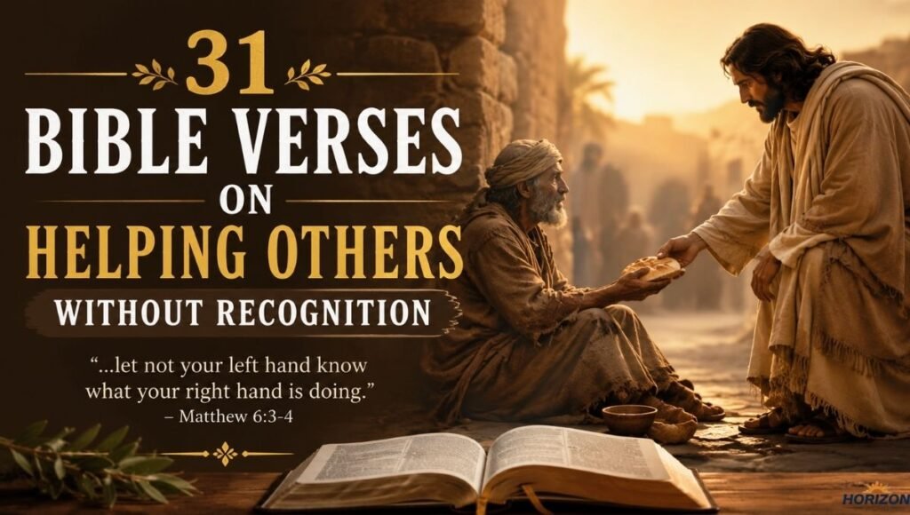 Bible Verses About Serving Others Without Seeking Praise