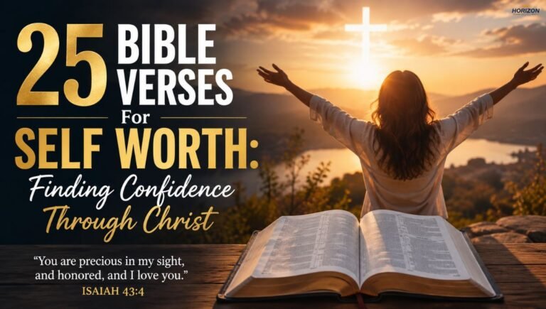 25 Bible Verses For Self Worth: Finding Confidence Through Christ
