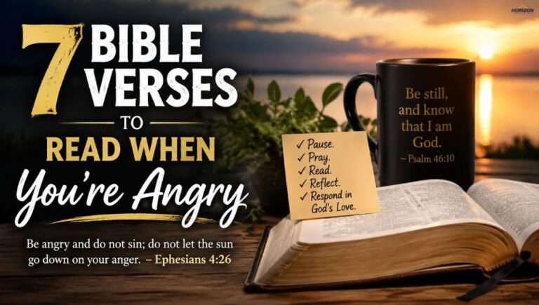 7 Bible Verses to Read When You're Angry