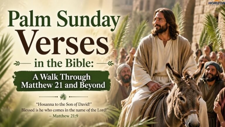 Palm Sunday Verses in the Bible: A Walk Through Matthew 21 and Beyond