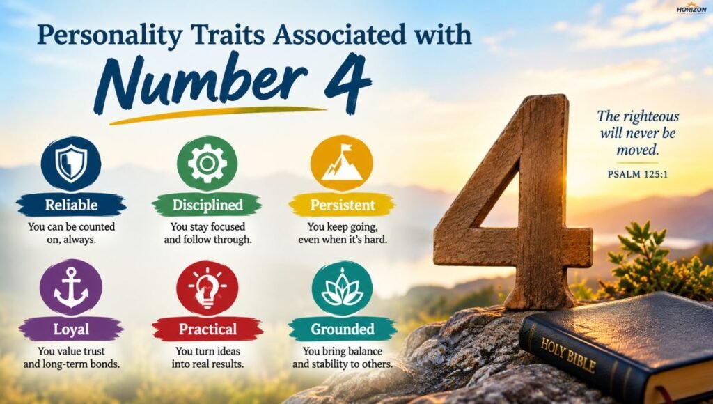 Personality Traits Associated with Number 4