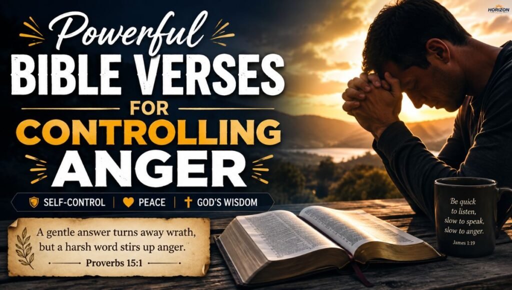 Powerful Bible Verses for Controlling Anger