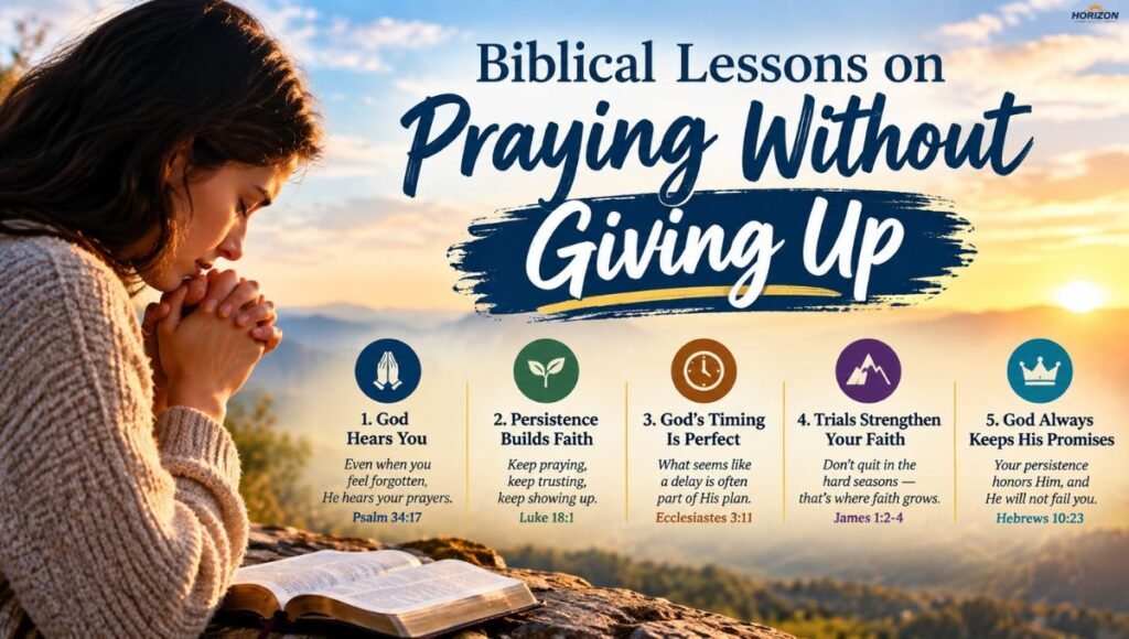 Biblical Lessons on Praying Without Giving Up