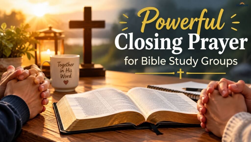 Powerful Closing Prayer for Bible Study Groups