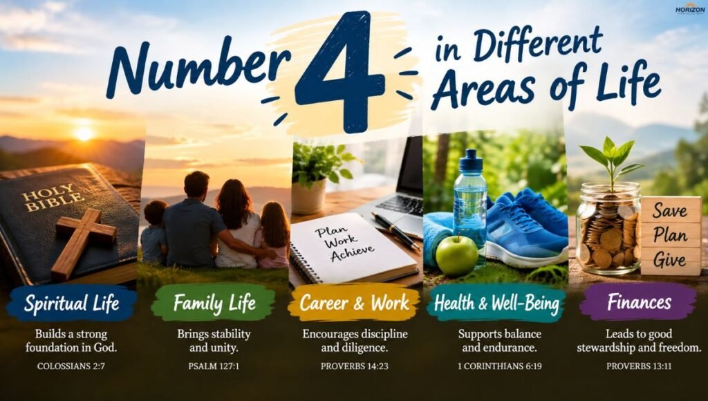 Number 4 in Different Areas of Life