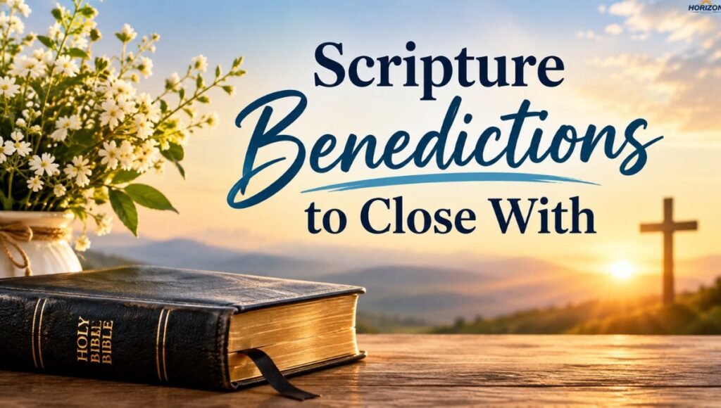 Scripture Benedictions to Close With