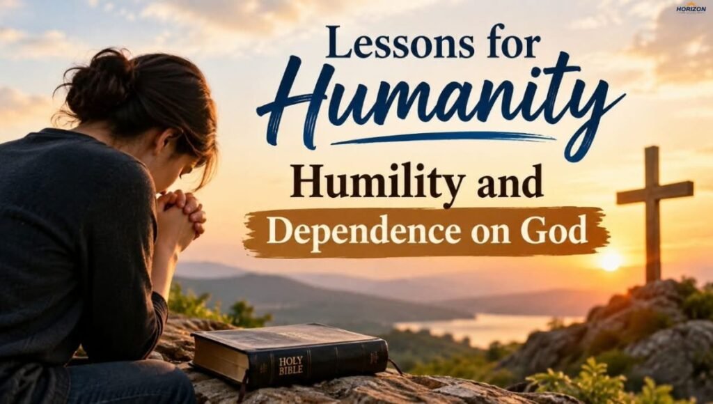 Lessons for Humanity Humility and Dependence on God