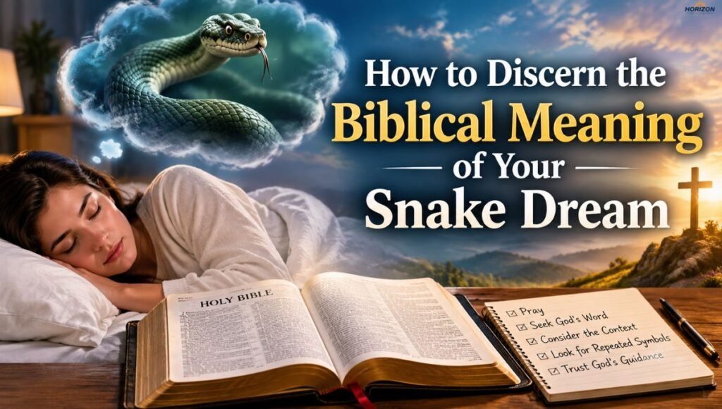 How to Discern the Biblical Meaning of Your Snake Dream