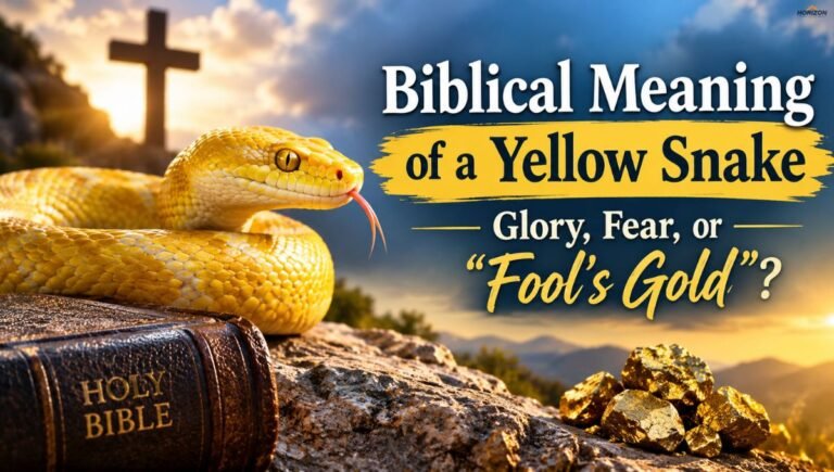 Biblical Meaning of a Yellow Snake Glory, Fear, or "Fool's Gold"?