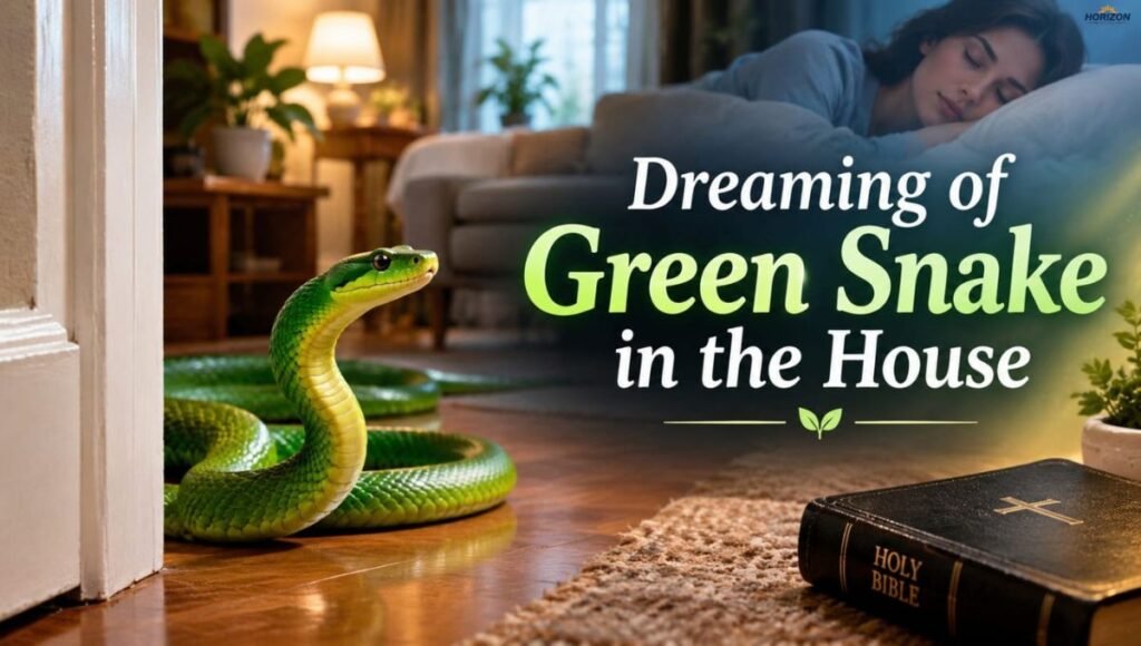 Dreaming of Green Snake in the House
