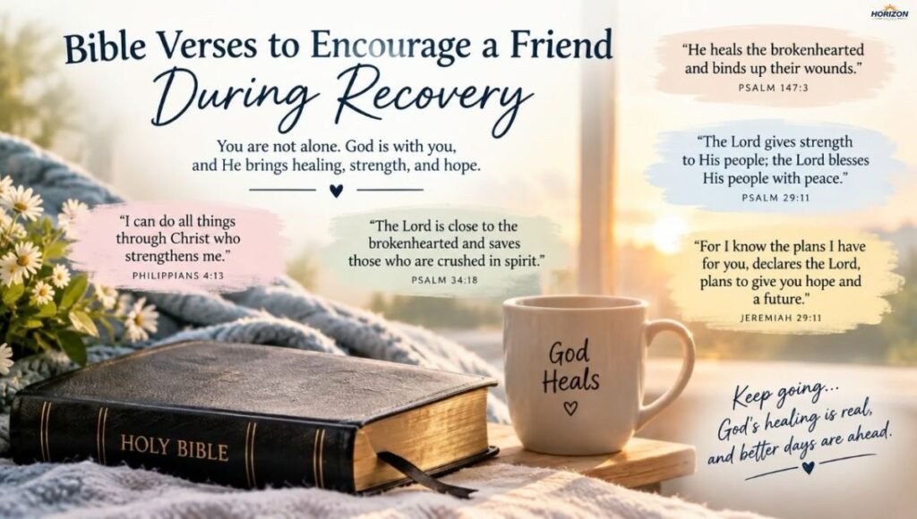 Bible Verses to Encourage a Friend During Recovery