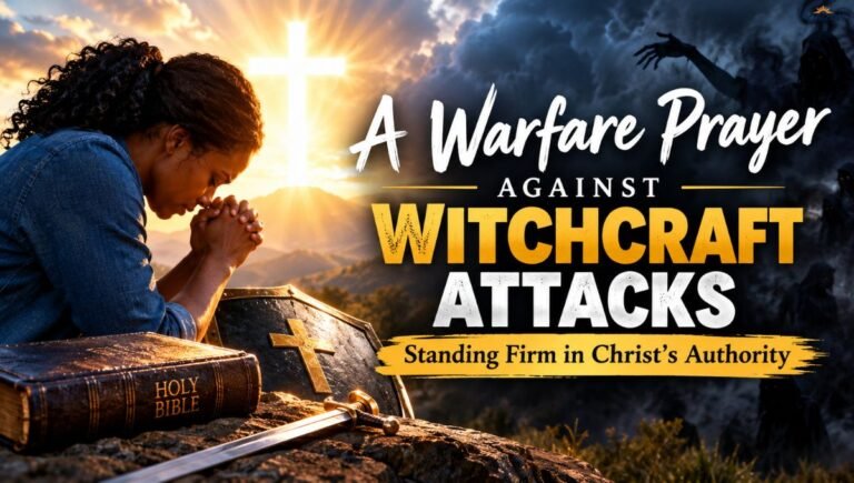 A Warfare Prayer Against Witchcraft Attacks Standing Firm in Christ's Authority
