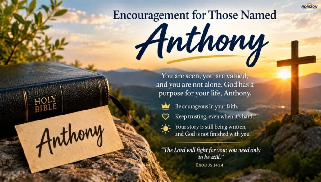 Encouragement for Those Named Anthony