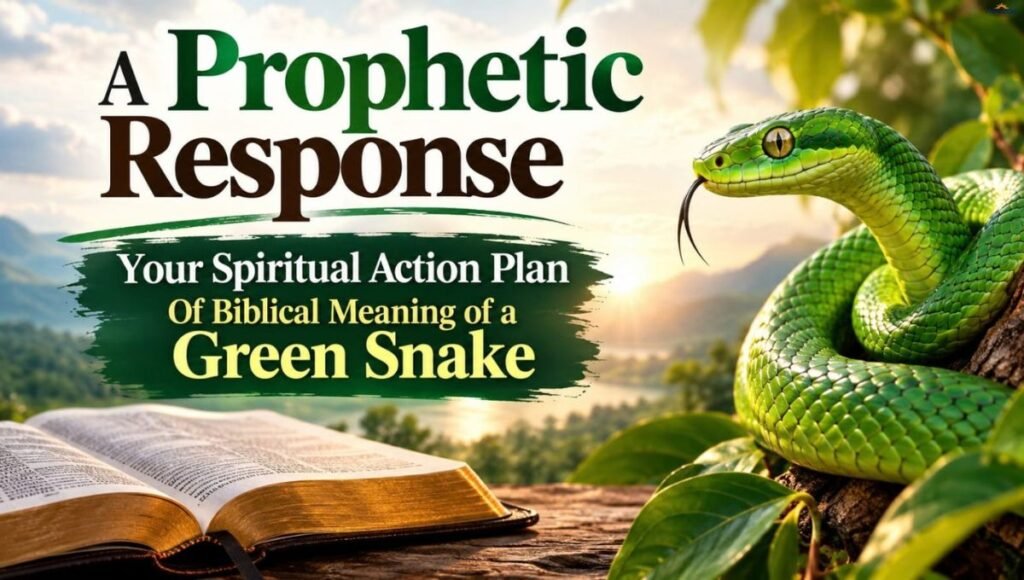 A Prophetic Response Your Spiritual Action Plan Of Biblical Meaning of a Green Snake